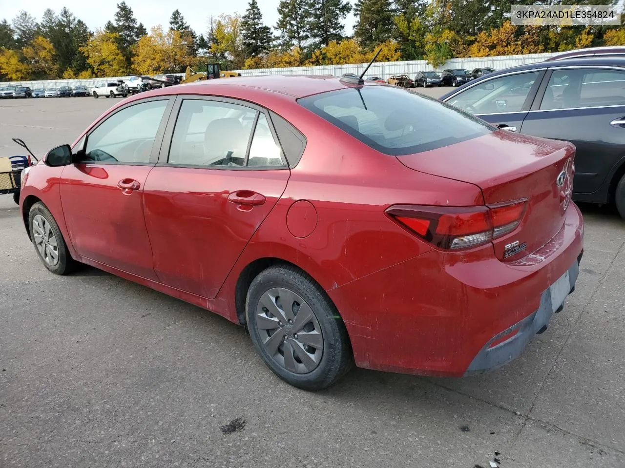 2020 Kia Rio Lx VIN: 3KPA24AD1LE354824 Lot: 75599124