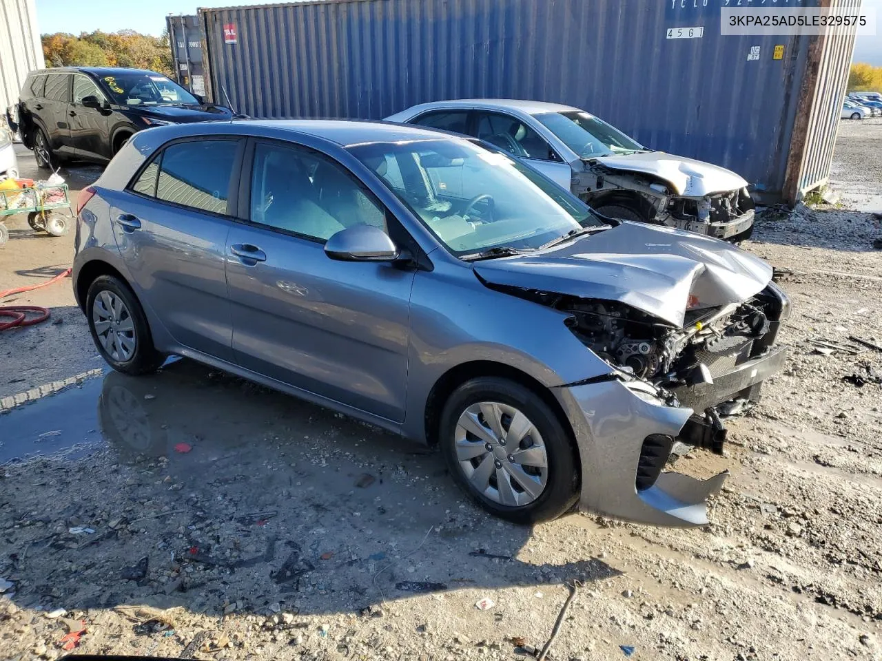 2020 Kia Rio Lx VIN: 3KPA25AD5LE329575 Lot: 75833184