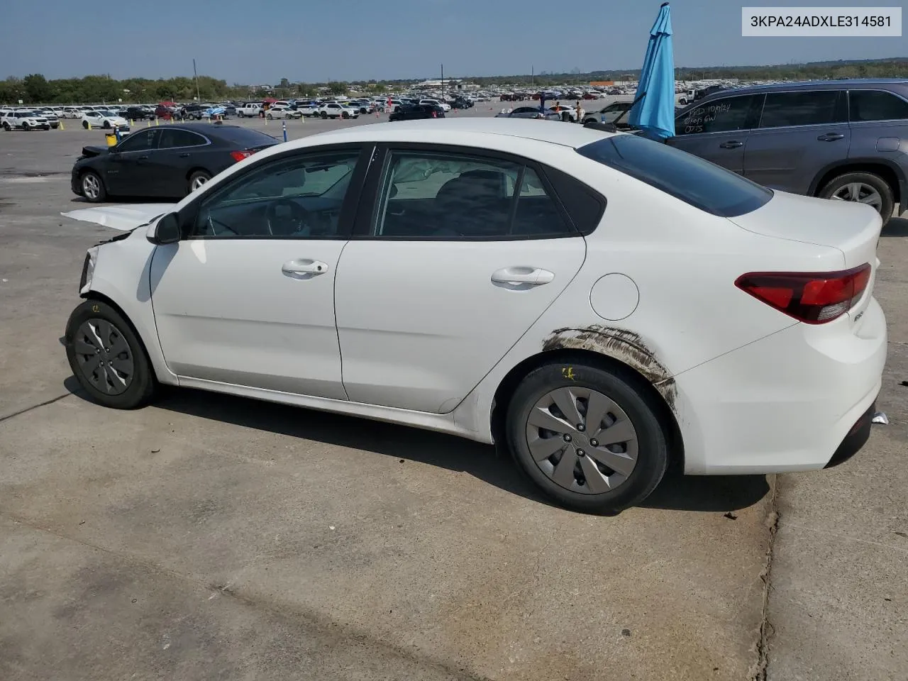 3KPA24ADXLE314581 2020 Kia Rio Lx