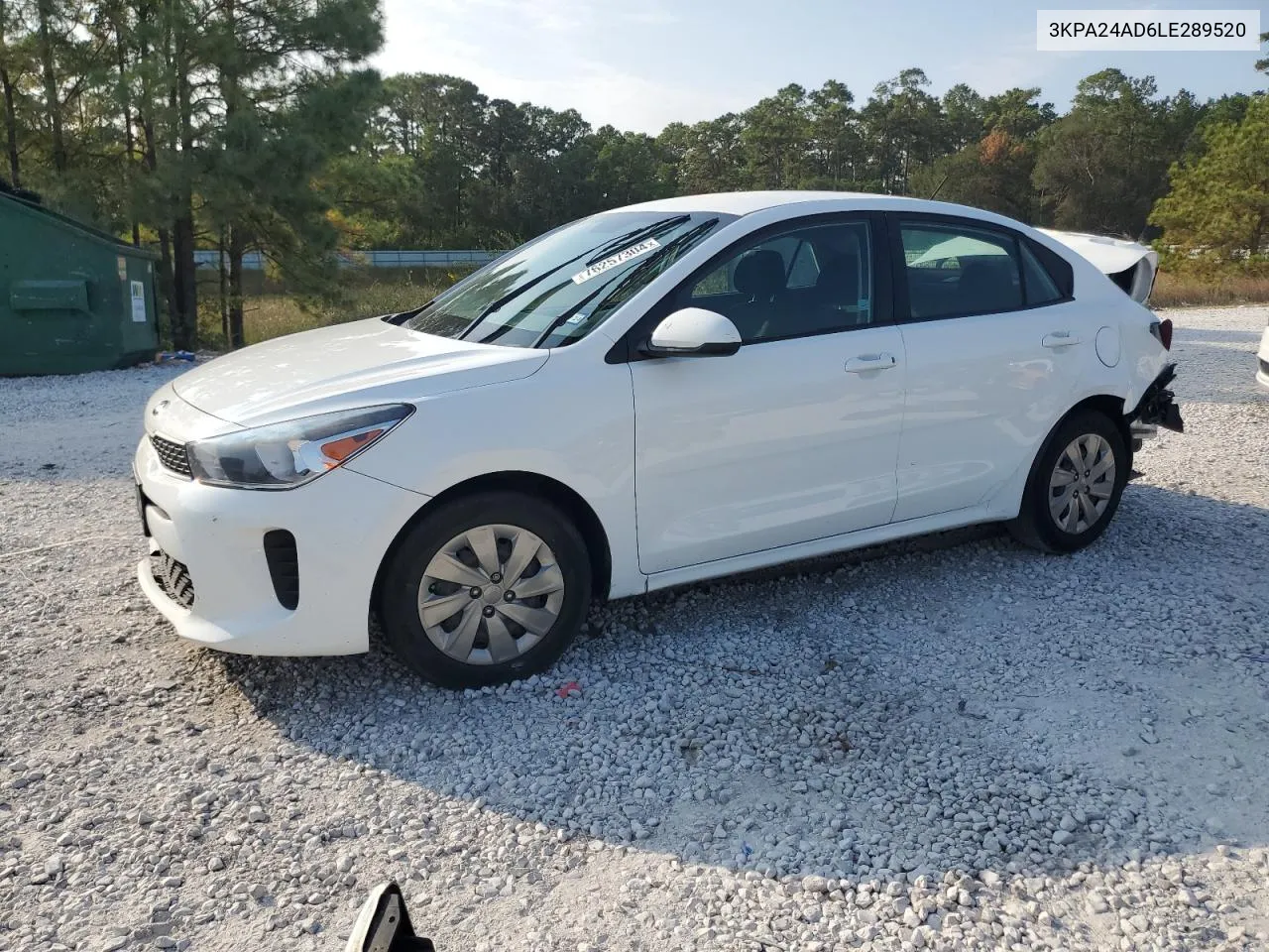 2020 Kia Rio Lx VIN: 3KPA24AD6LE289520 Lot: 76257304