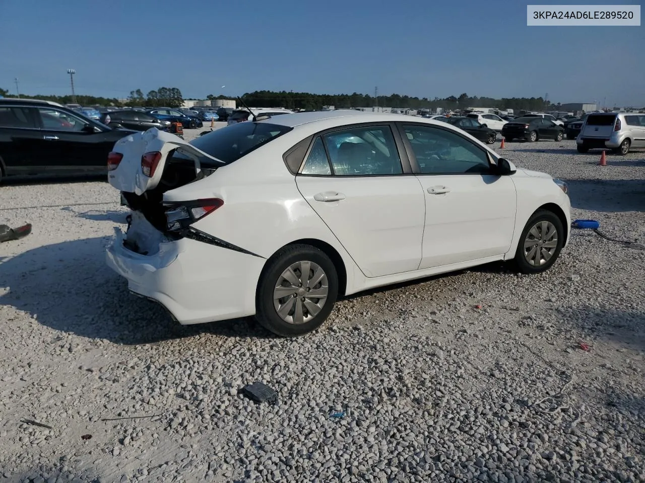 2020 Kia Rio Lx VIN: 3KPA24AD6LE289520 Lot: 76257304