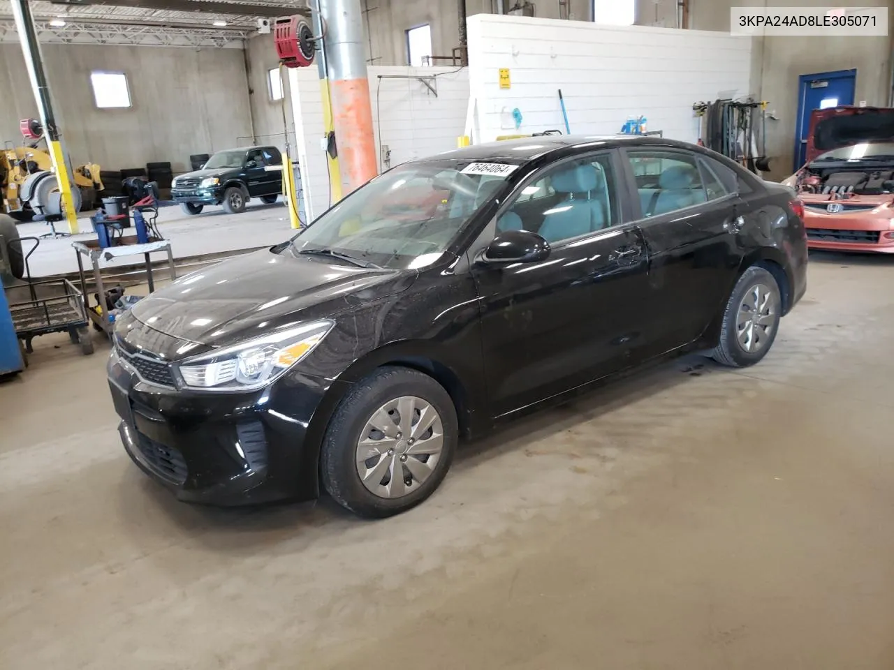 2020 Kia Rio Lx VIN: 3KPA24AD8LE305071 Lot: 76464064