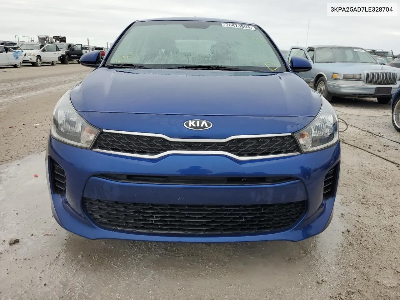 2020 Kia Rio Lx VIN: 3KPA25AD7LE328704 Lot: 76473894