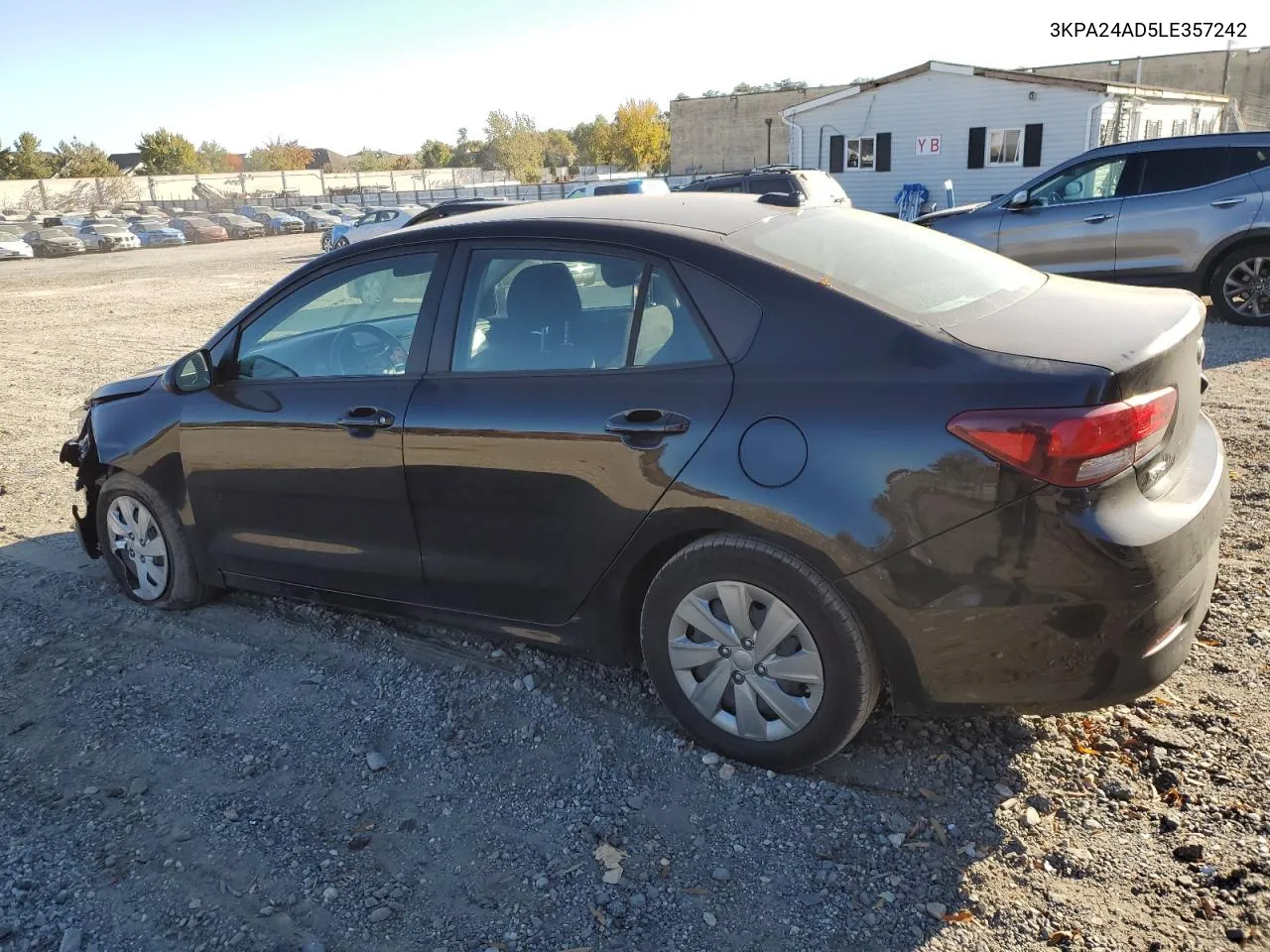 2020 Kia Rio Lx VIN: 3KPA24AD5LE357242 Lot: 76890554