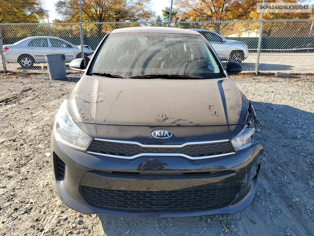 2020 Kia Rio Lx VIN: 3KPA24AD5LE357242 Lot: 76890554