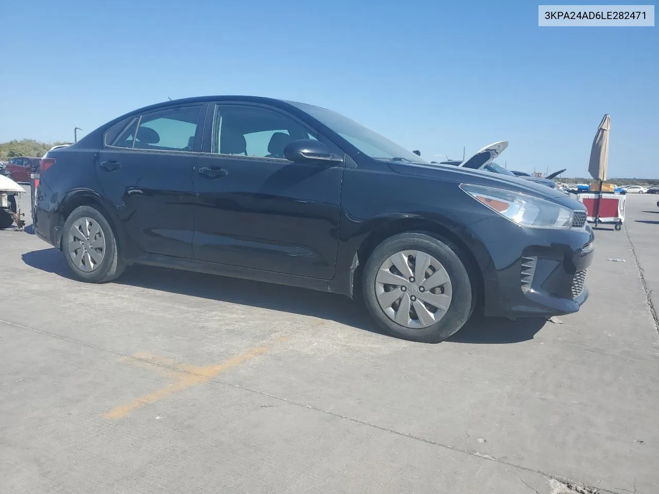 2020 Kia Rio Lx VIN: 3KPA24AD6LE282471 Lot: 77480084