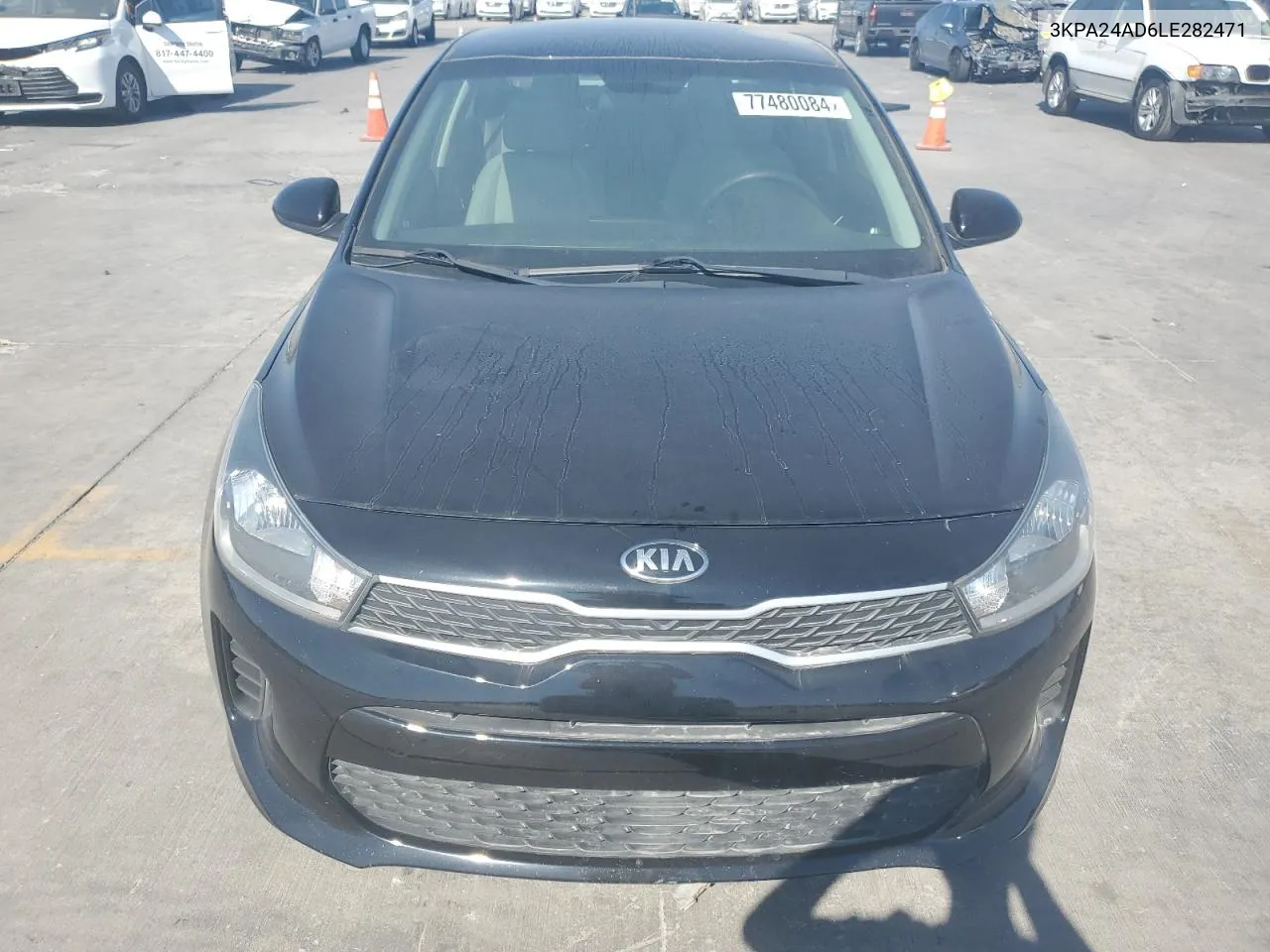 2020 Kia Rio Lx VIN: 3KPA24AD6LE282471 Lot: 77480084