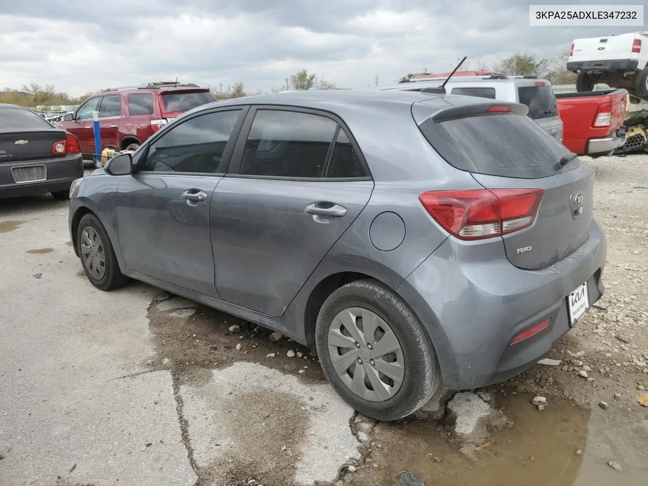 2020 Kia Rio Lx VIN: 3KPA25ADXLE347232 Lot: 78396674