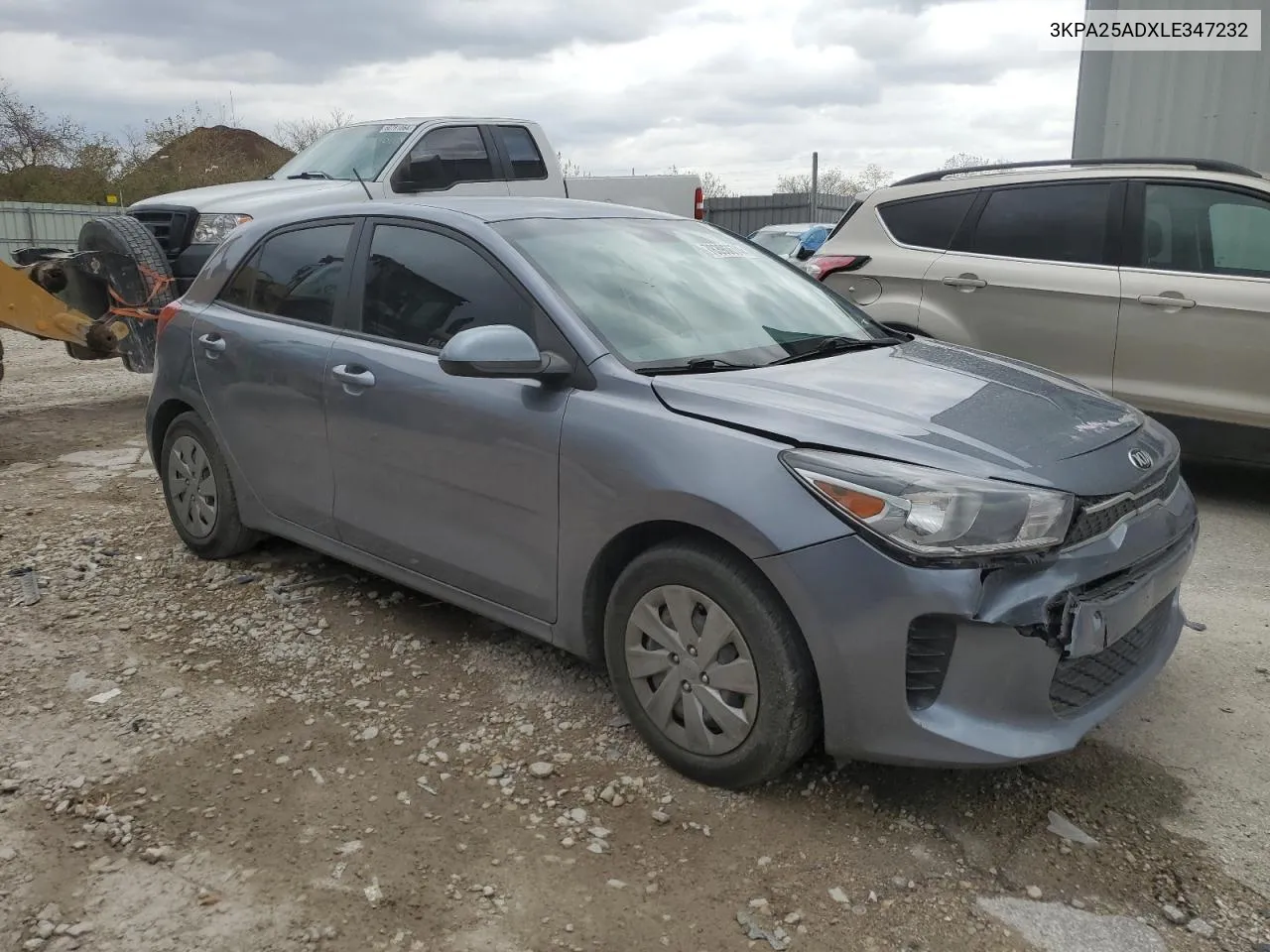 2020 Kia Rio Lx VIN: 3KPA25ADXLE347232 Lot: 78396674