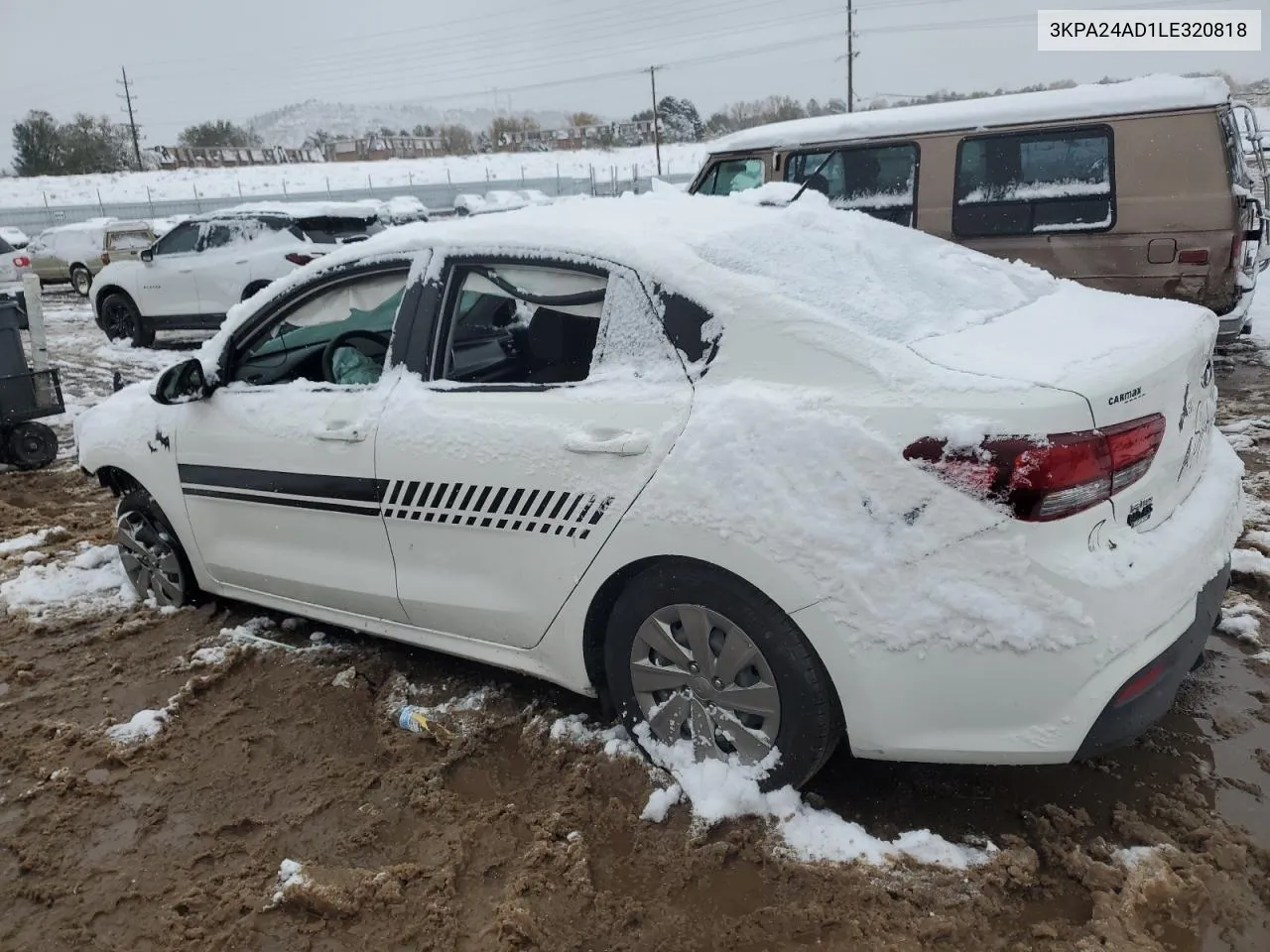 2020 Kia Rio Lx VIN: 3KPA24AD1LE320818 Lot: 79598364