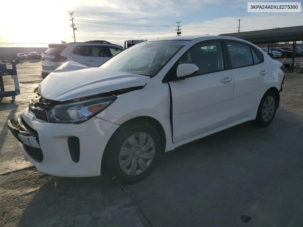 2020 Kia Rio Lx VIN: 3KPA24ADXLE275300 Lot: 79669554