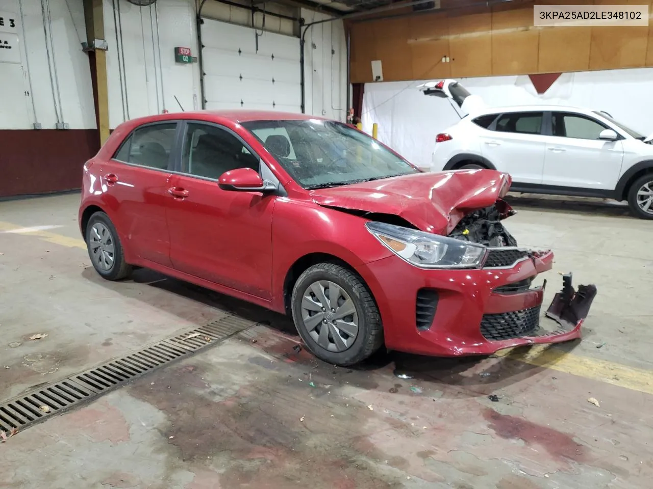 2020 Kia Rio Lx VIN: 3KPA25AD2LE348102 Lot: 80476004