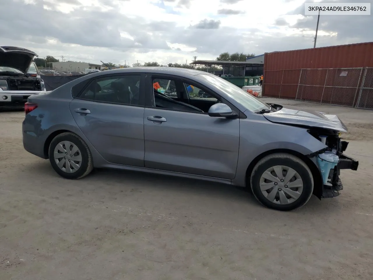 2020 Kia Rio Lx VIN: 3KPA24AD9LE346762 Lot: 80549154