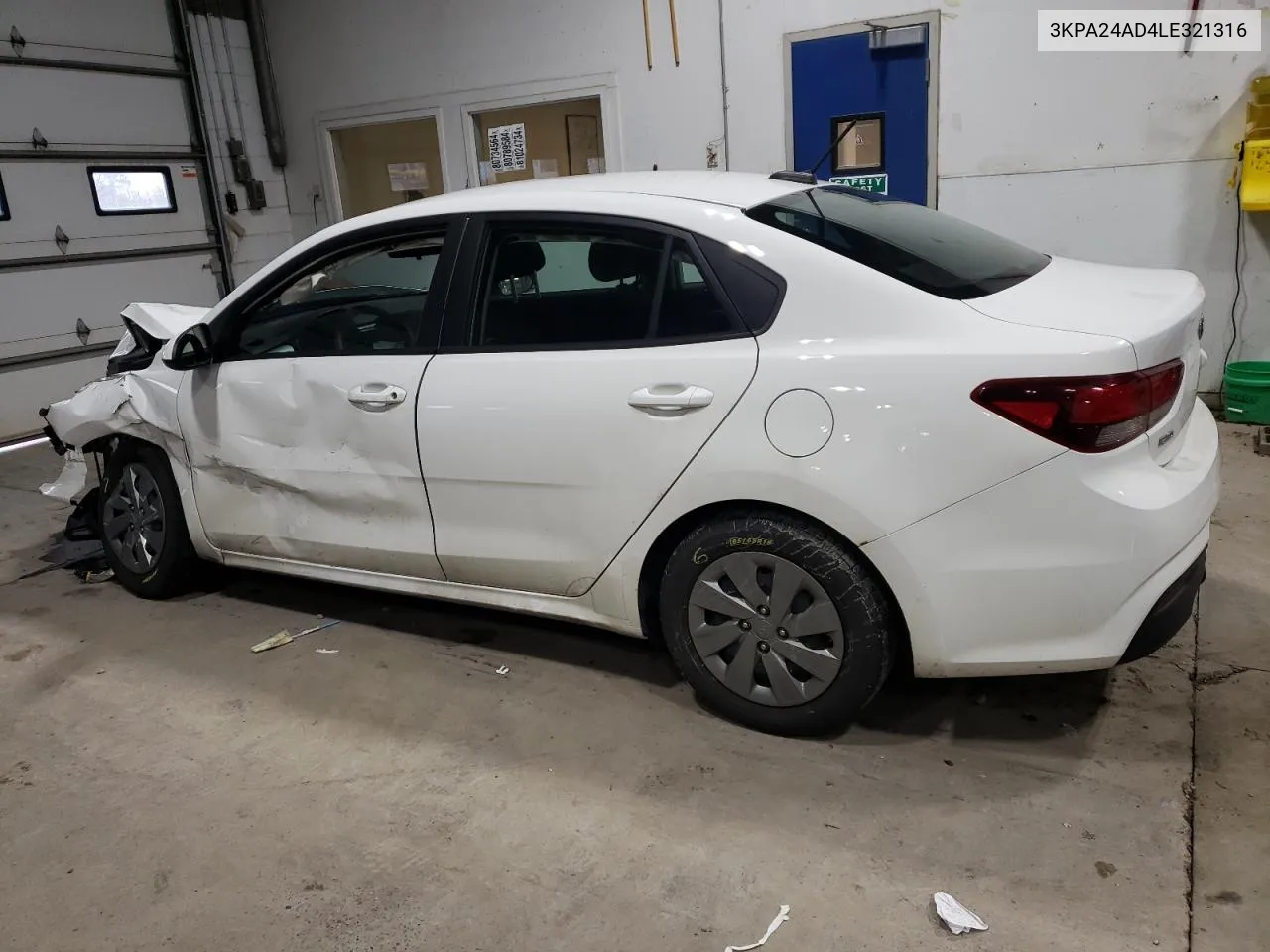 2020 Kia Rio Lx VIN: 3KPA24AD4LE321316 Lot: 80851974