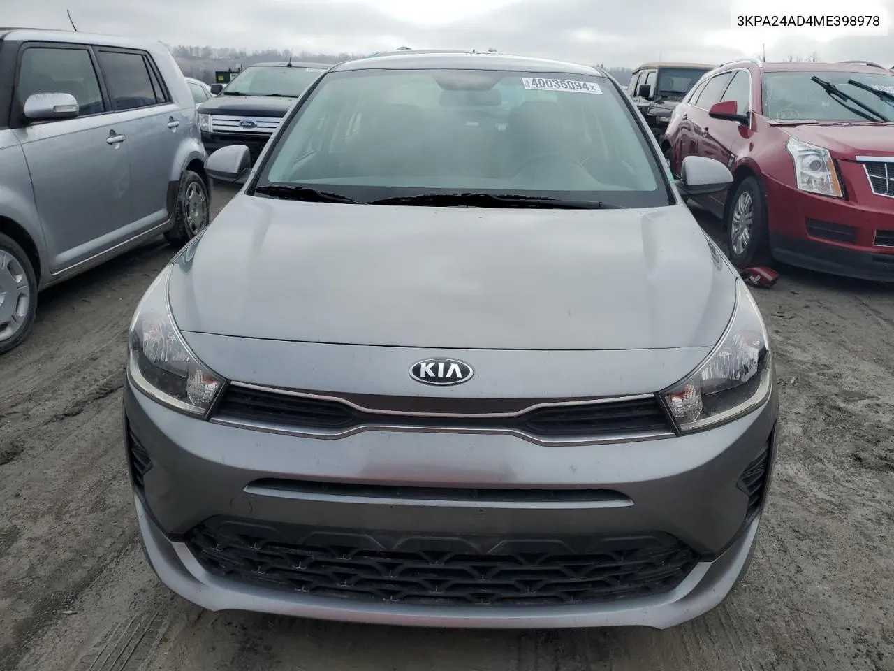 2021 Kia Rio Lx VIN: 3KPA24AD4ME398978 Lot: 40035094