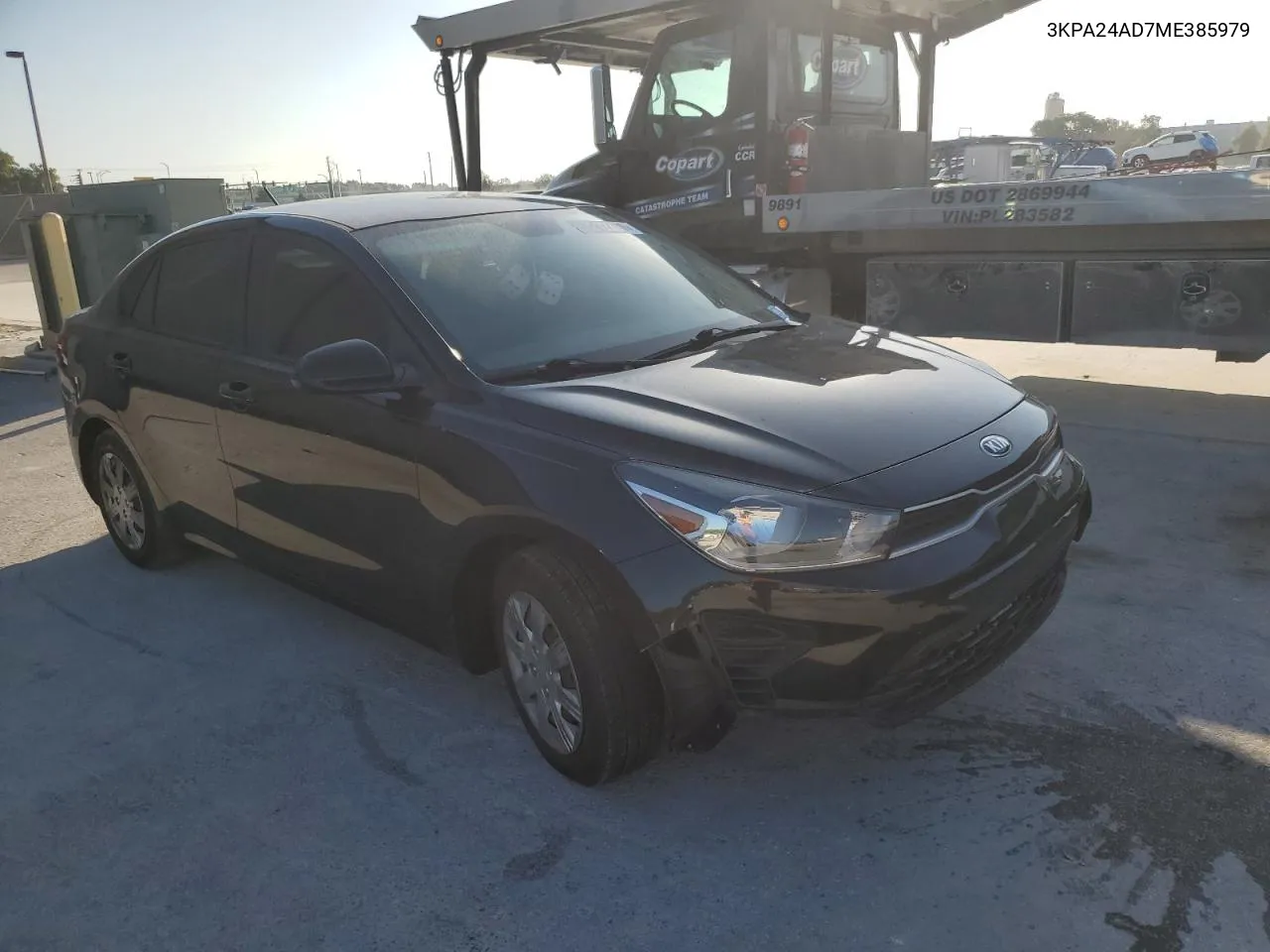 2021 Kia Rio Lx VIN: 3KPA24AD7ME385979 Lot: 53212334