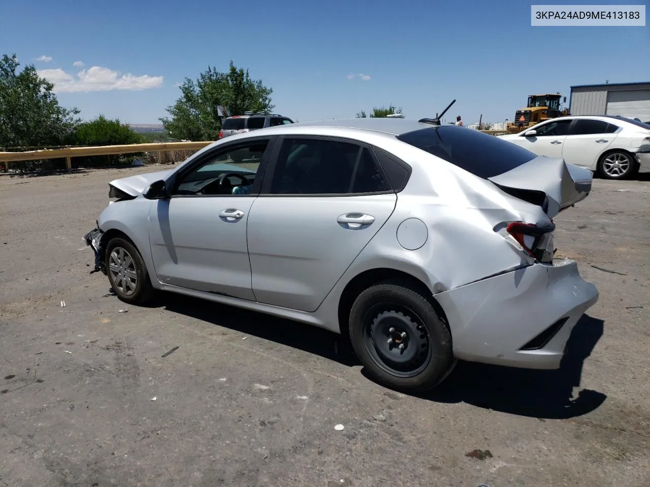 2021 Kia Rio Lx VIN: 3KPA24AD9ME413183 Lot: 53910794