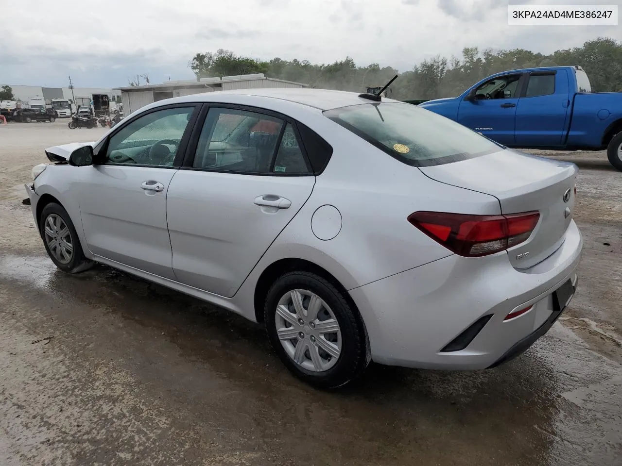 3KPA24AD4ME386247 2021 Kia Rio Lx