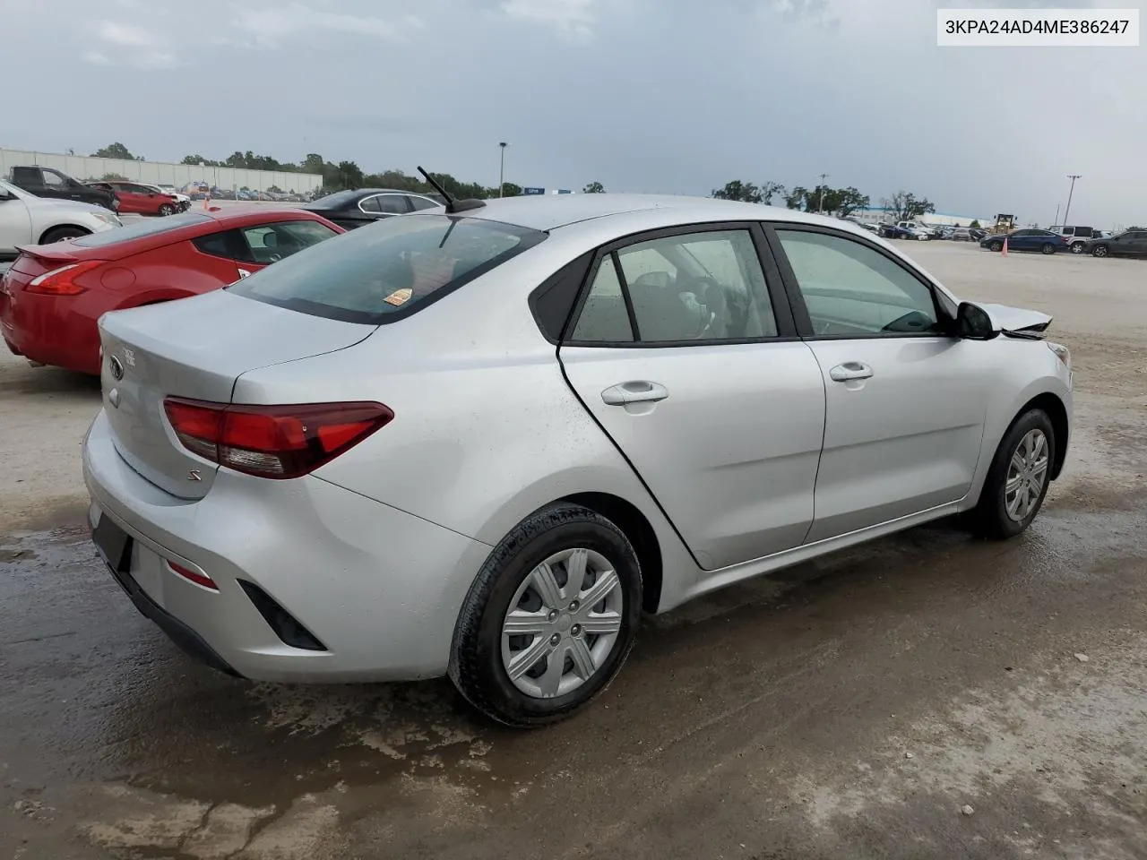 2021 Kia Rio Lx VIN: 3KPA24AD4ME386247 Lot: 54685014