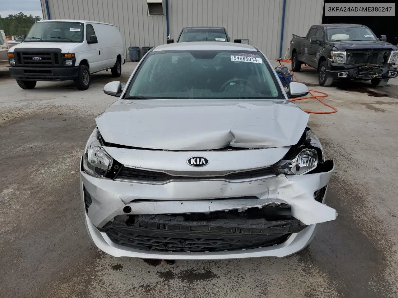 2021 Kia Rio Lx VIN: 3KPA24AD4ME386247 Lot: 54685014