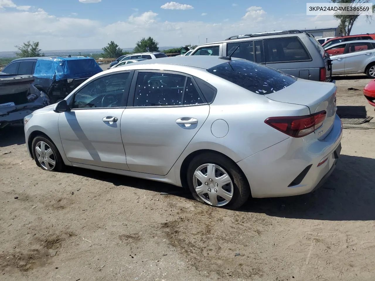 2021 Kia Rio Lx VIN: 3KPA24AD4ME386569 Lot: 56962574