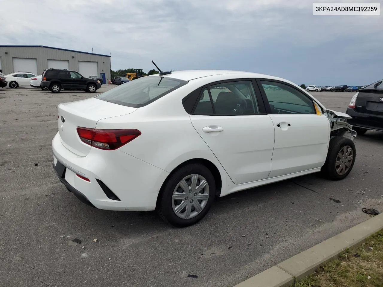 2021 Kia Rio Lx VIN: 3KPA24AD8ME392259 Lot: 61927904