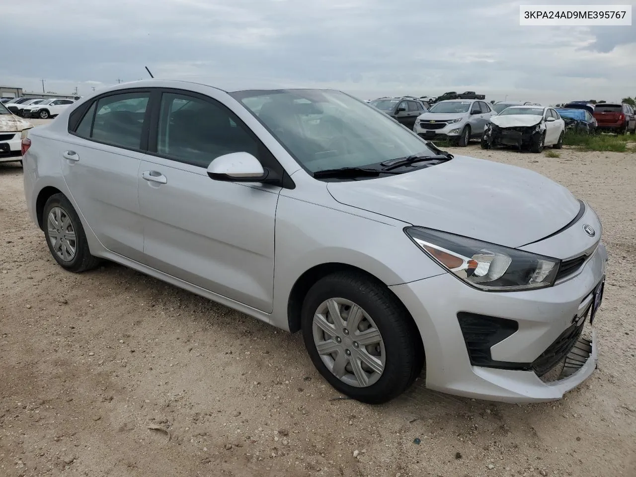 2021 Kia Rio Lx VIN: 3KPA24AD9ME395767 Lot: 62417914