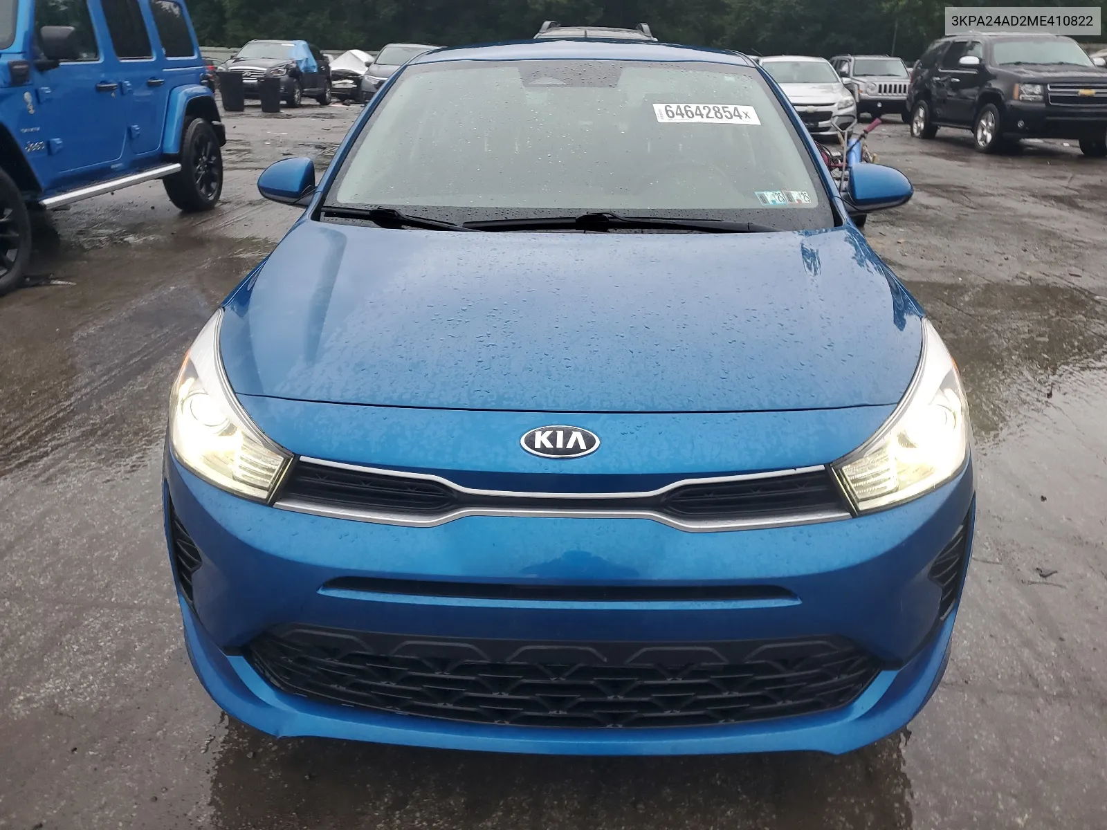 2021 Kia Rio Lx VIN: 3KPA24AD2ME410822 Lot: 64642854