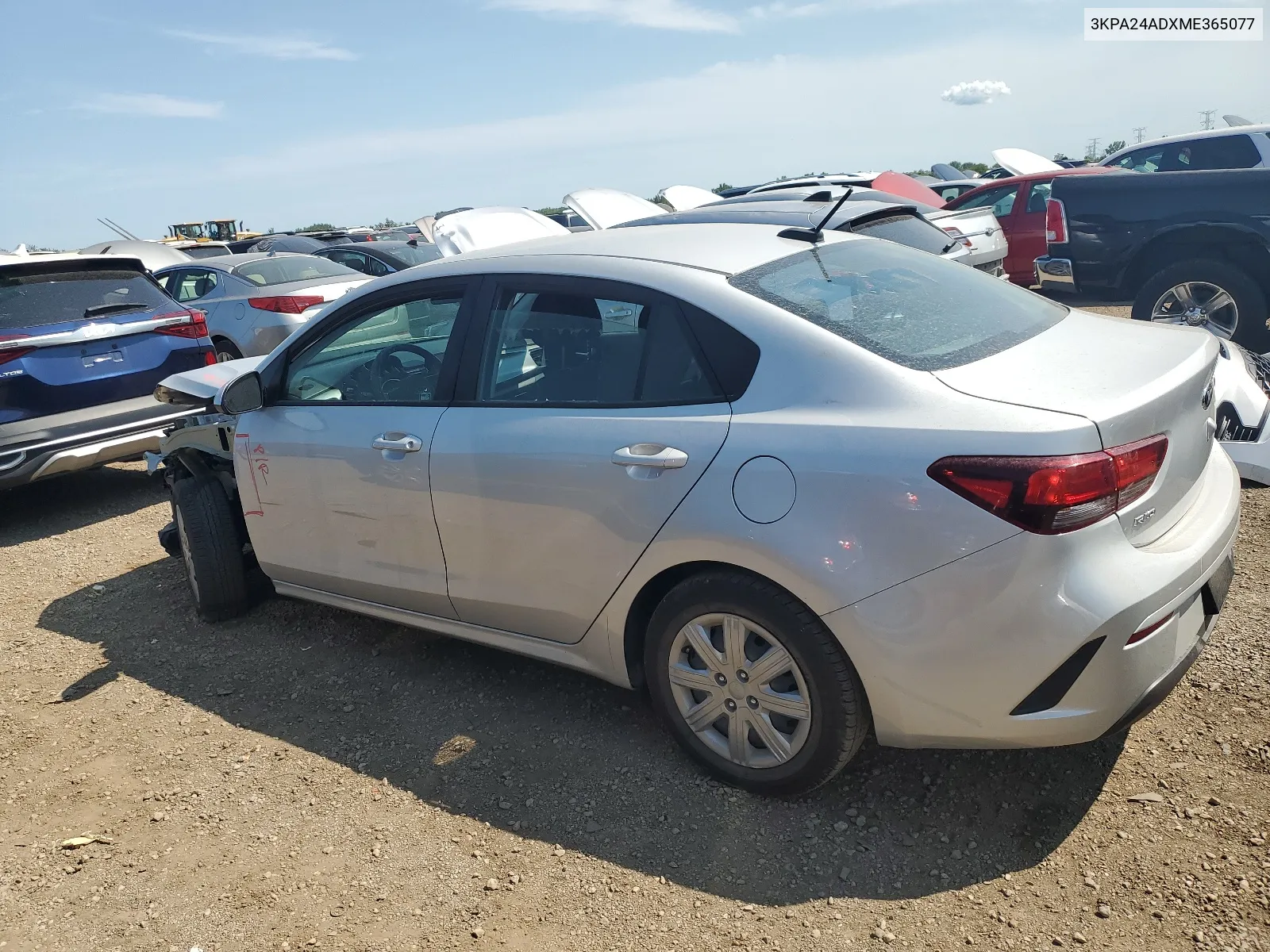 2021 Kia Rio Lx VIN: 3KPA24ADXME365077 Lot: 65026504