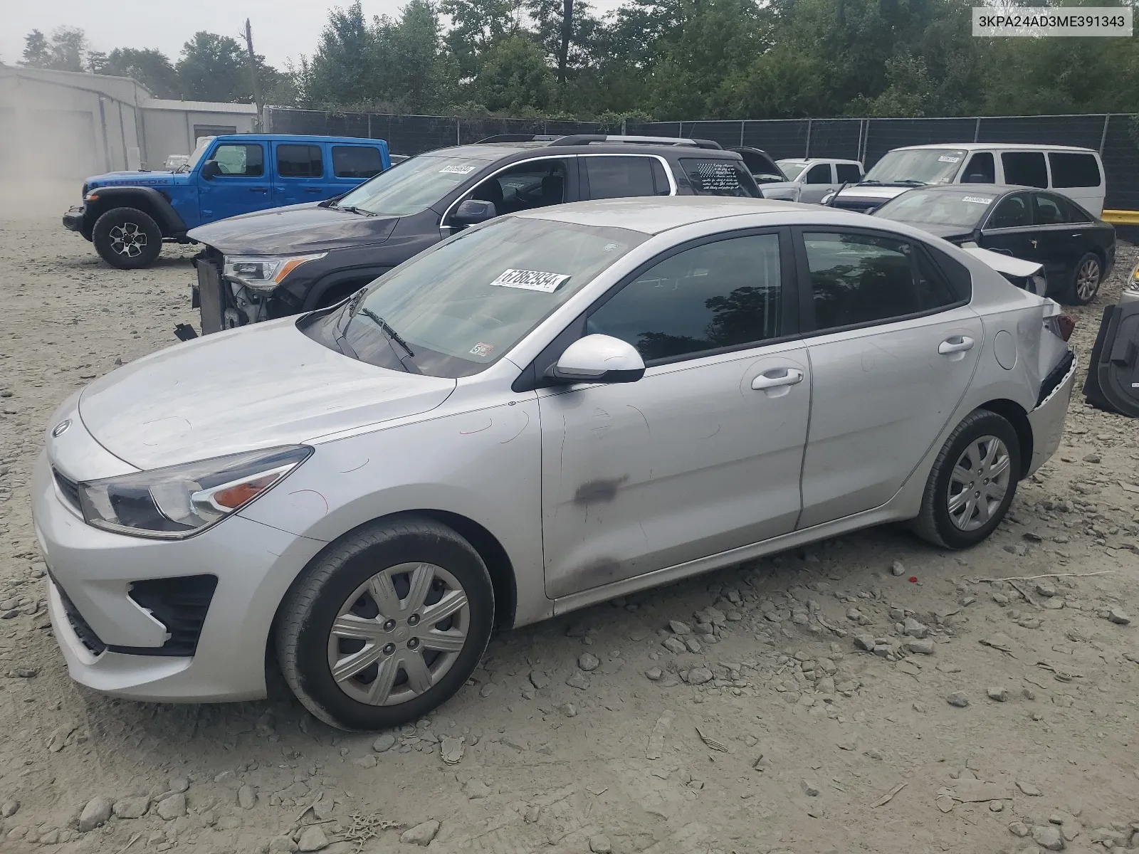 3KPA24AD3ME391343 2021 Kia Rio Lx