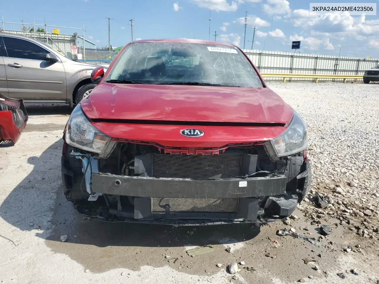 2021 Kia Rio Lx VIN: 3KPA24AD2ME423506 Lot: 69421714