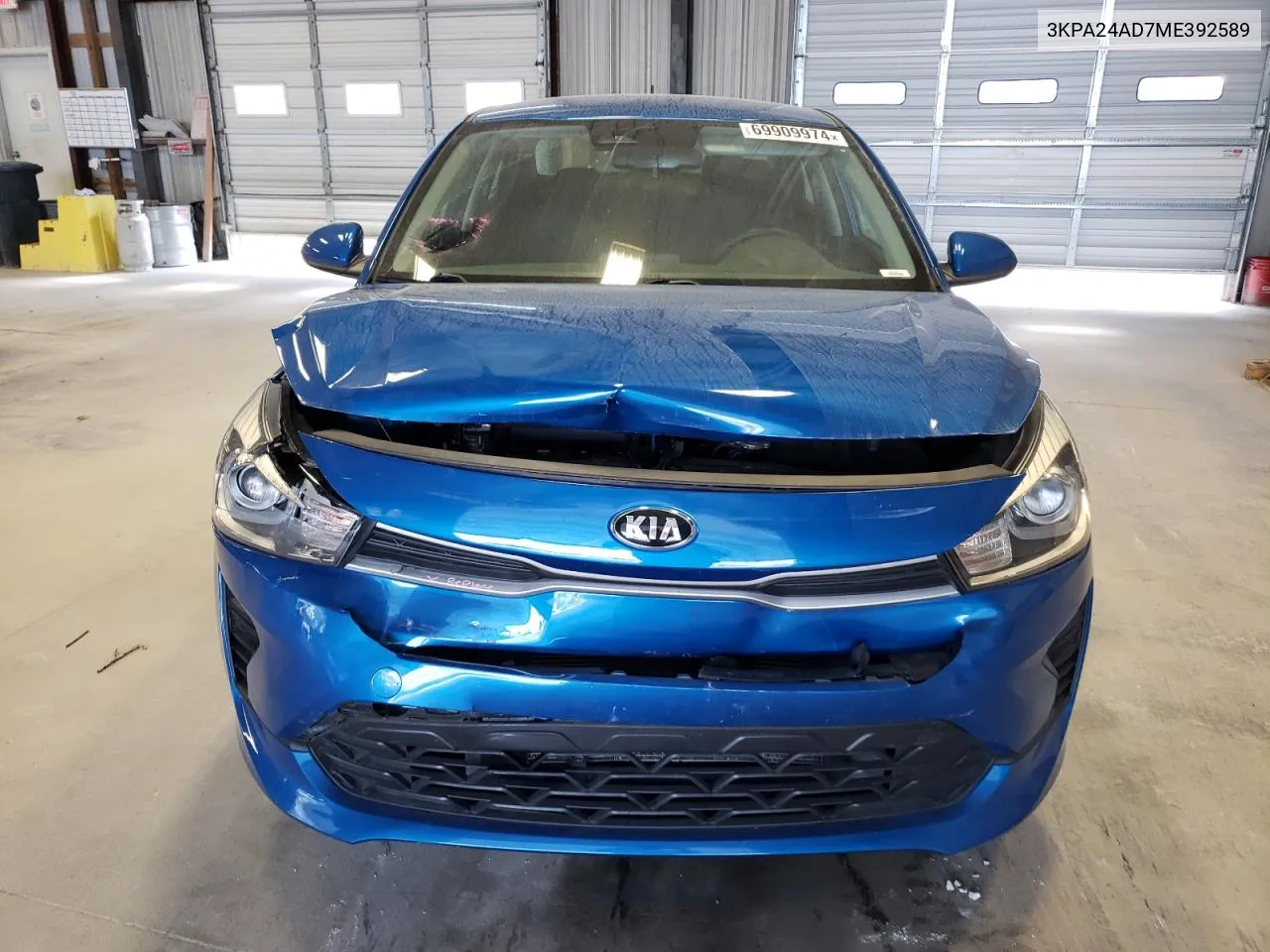 2021 Kia Rio Lx VIN: 3KPA24AD7ME392589 Lot: 69909974