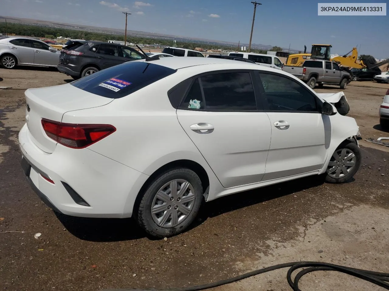 2021 Kia Rio Lx VIN: 3KPA24AD9ME413331 Lot: 69997024