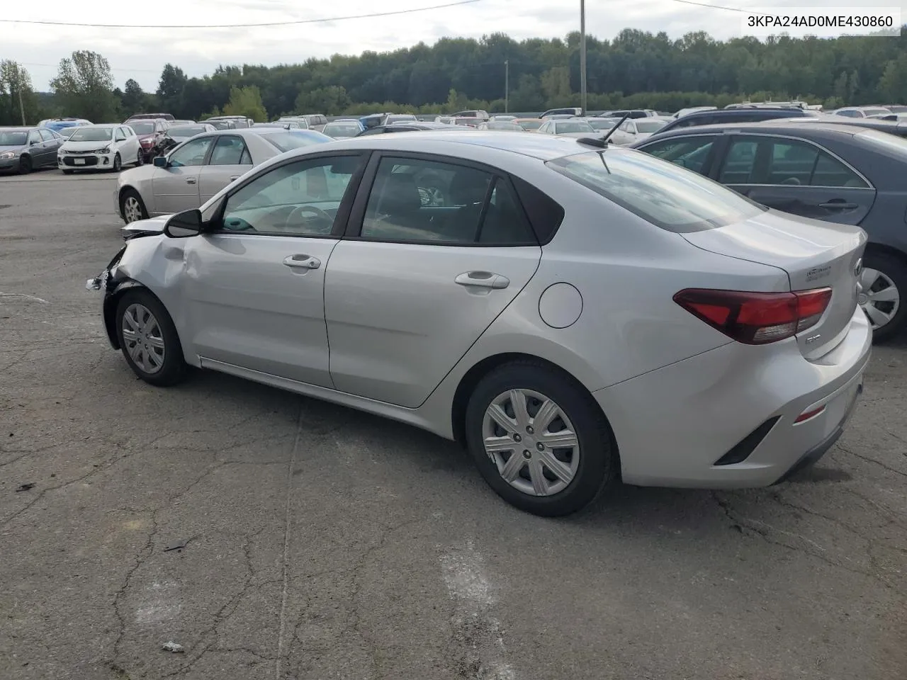 2021 Kia Rio Lx VIN: 3KPA24AD0ME430860 Lot: 70277704