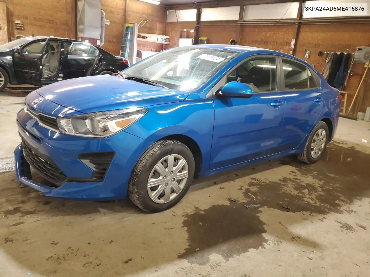 2021 Kia Rio Lx VIN: 3KPA24AD6ME415876 Lot: 70696704