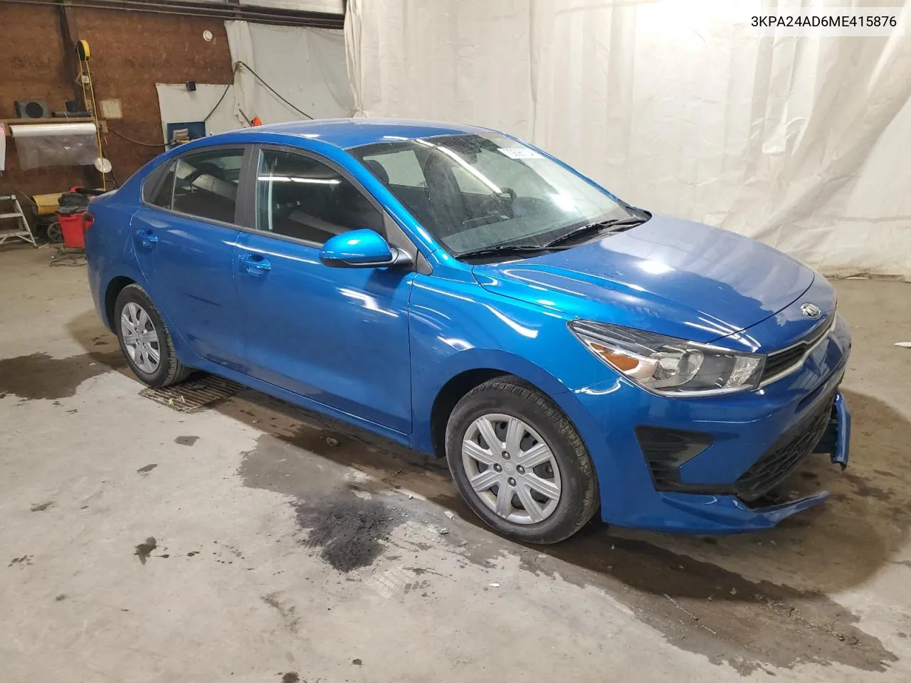 2021 Kia Rio Lx VIN: 3KPA24AD6ME415876 Lot: 70696704