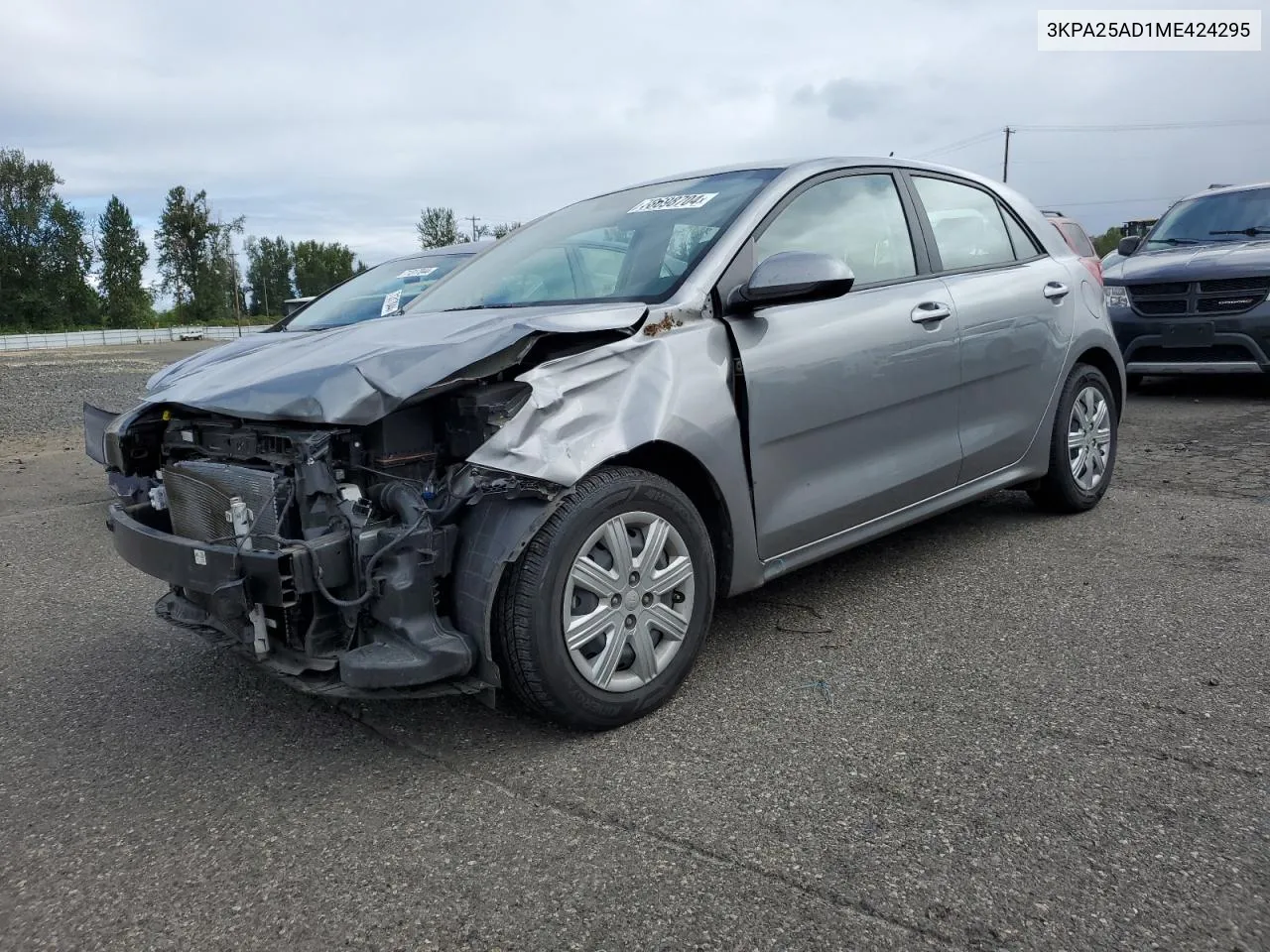 2021 Kia Rio S VIN: 3KPA25AD1ME424295 Lot: 70698704