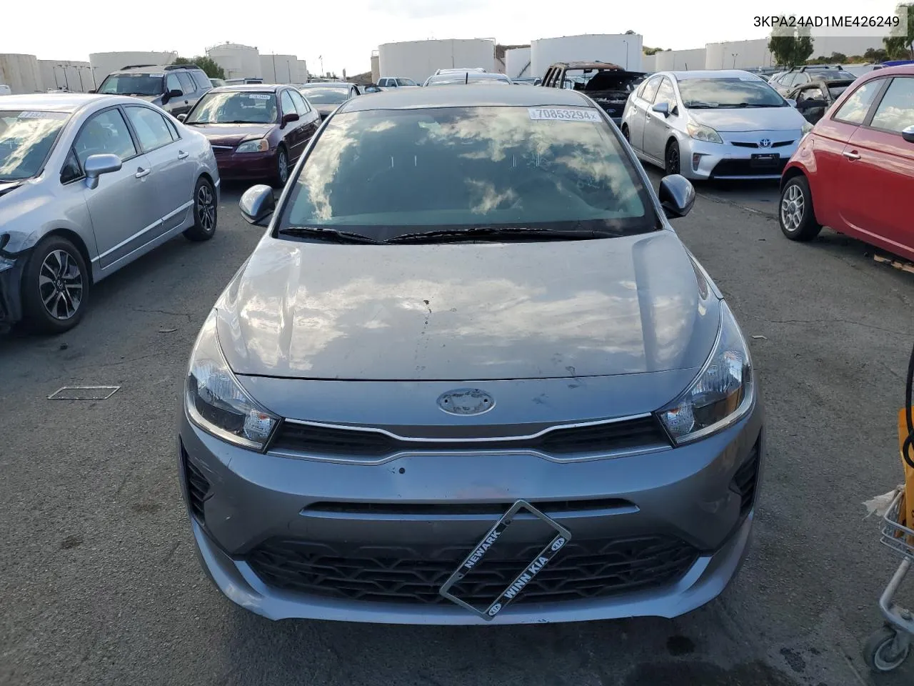 2021 Kia Rio Lx VIN: 3KPA24AD1ME426249 Lot: 70853294