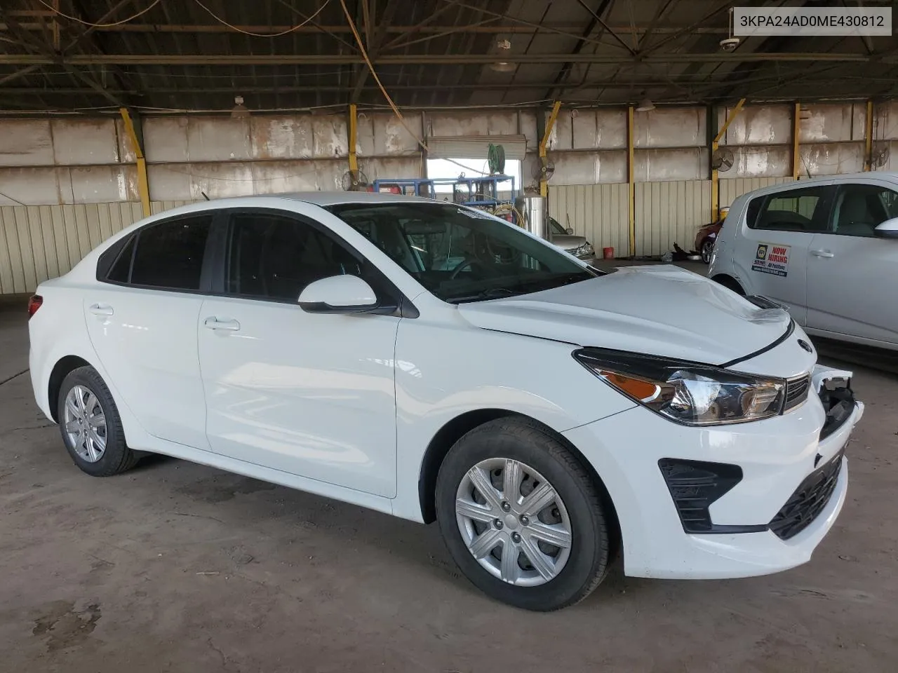 2021 Kia Rio Lx VIN: 3KPA24AD0ME430812 Lot: 71057004