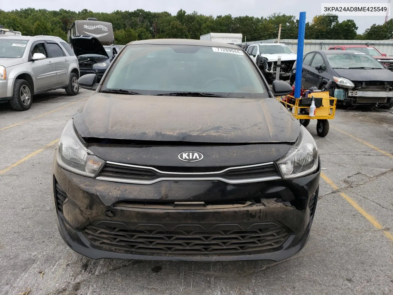 2021 Kia Rio Lx VIN: 3KPA24AD8ME425549 Lot: 71289944