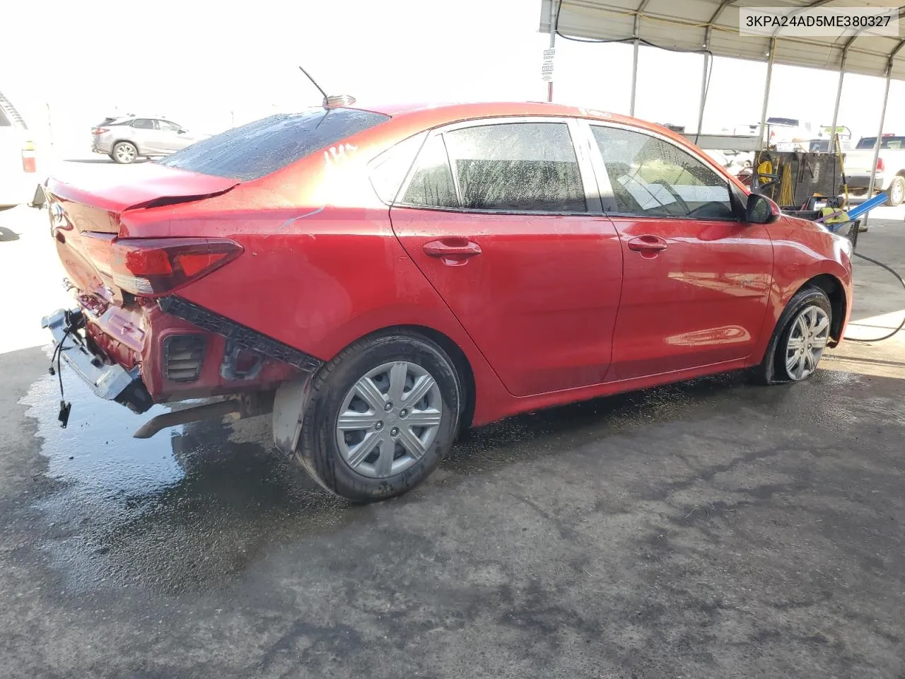 2021 Kia Rio Lx VIN: 3KPA24AD5ME380327 Lot: 71871834