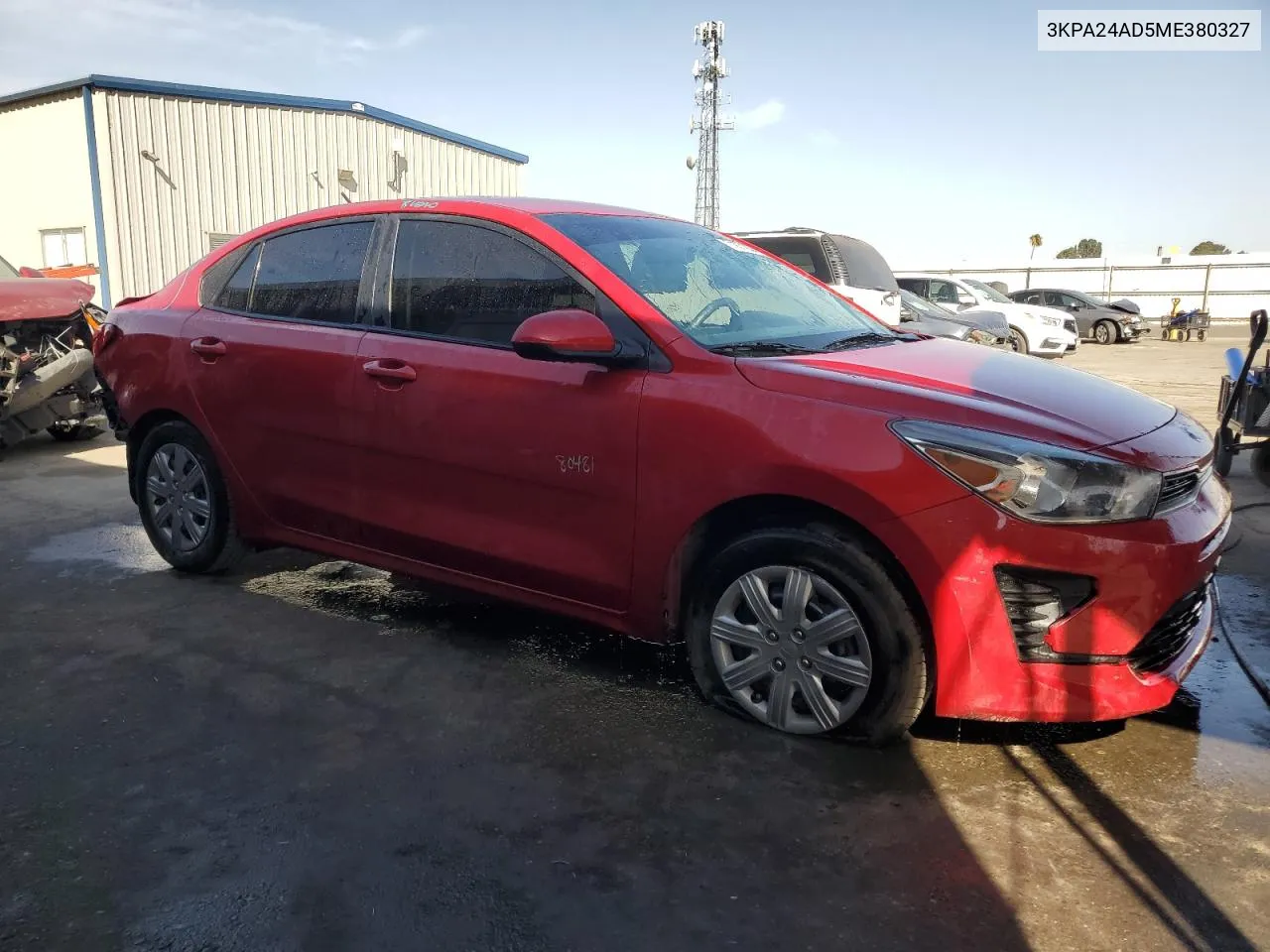 2021 Kia Rio Lx VIN: 3KPA24AD5ME380327 Lot: 71871834