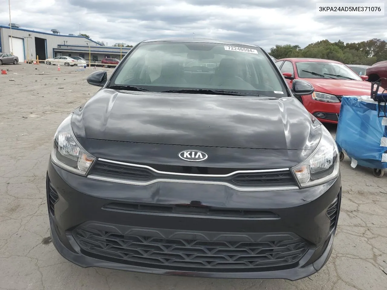 2021 Kia Rio Lx VIN: 3KPA24AD5ME371076 Lot: 72246594