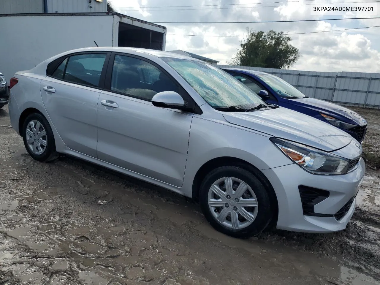 2021 Kia Rio Lx VIN: 3KPA24AD0ME397701 Lot: 72326104