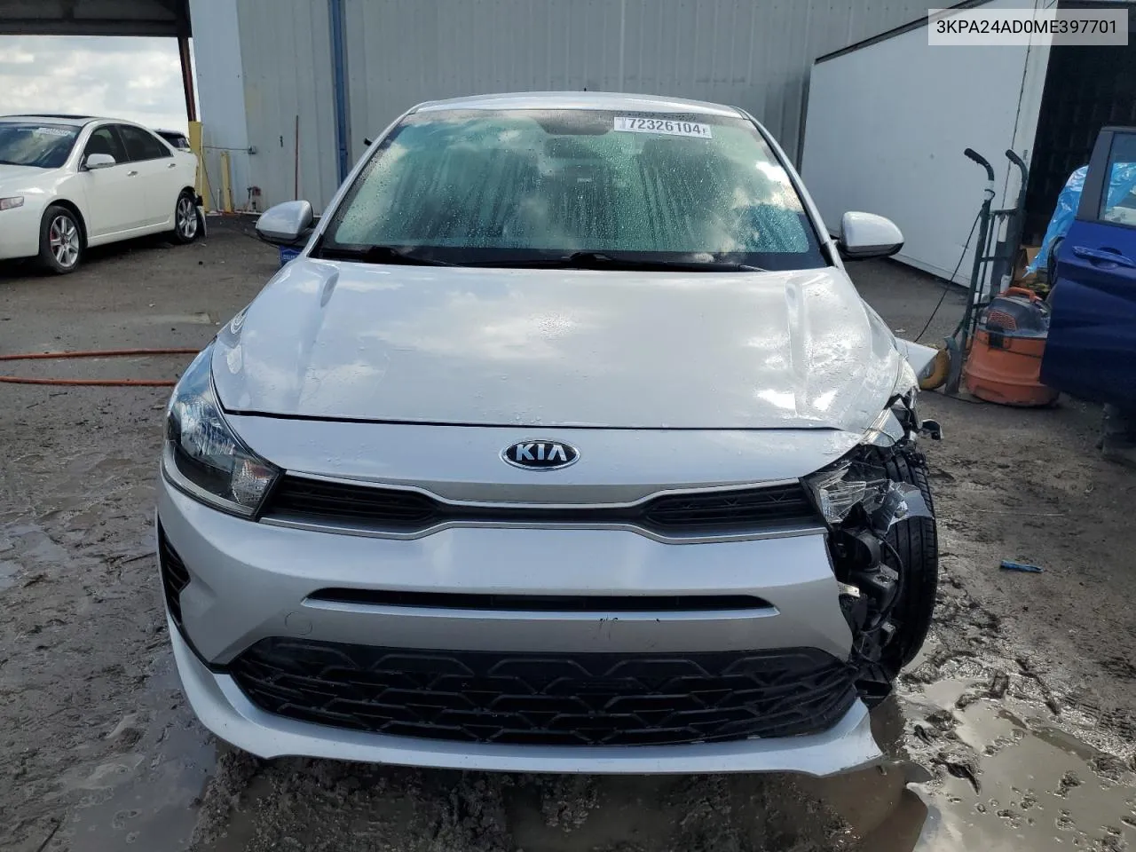 2021 Kia Rio Lx VIN: 3KPA24AD0ME397701 Lot: 72326104