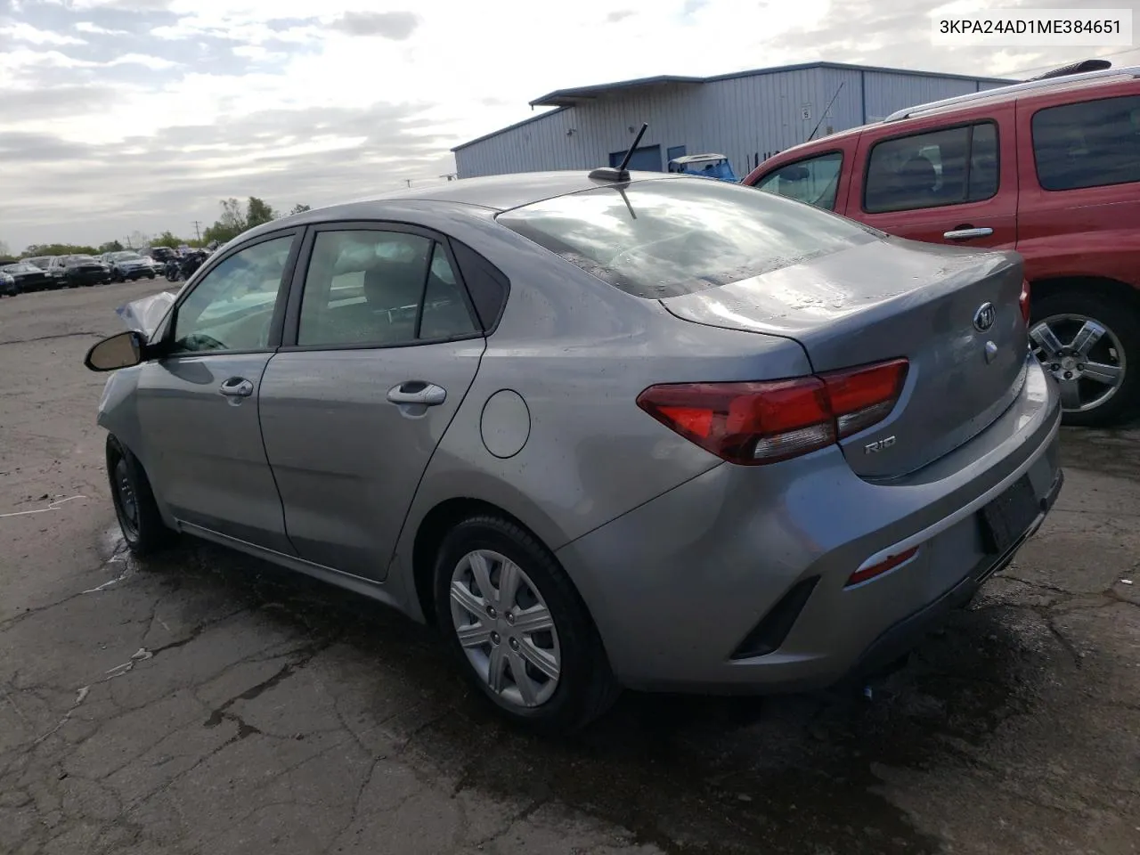 3KPA24AD1ME384651 2021 Kia Rio Lx