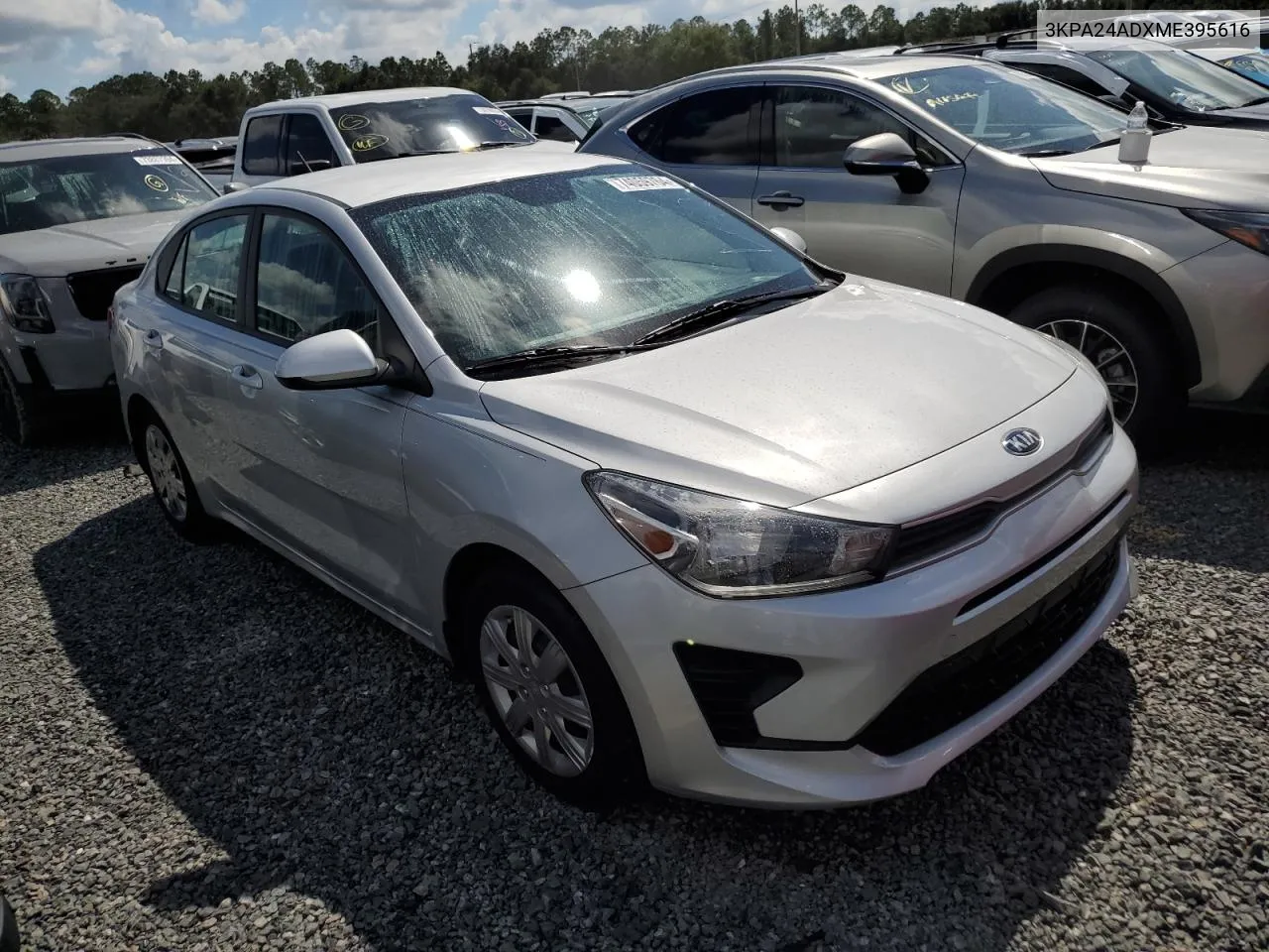 2021 Kia Rio Lx VIN: 3KPA24ADXME395616 Lot: 74059764