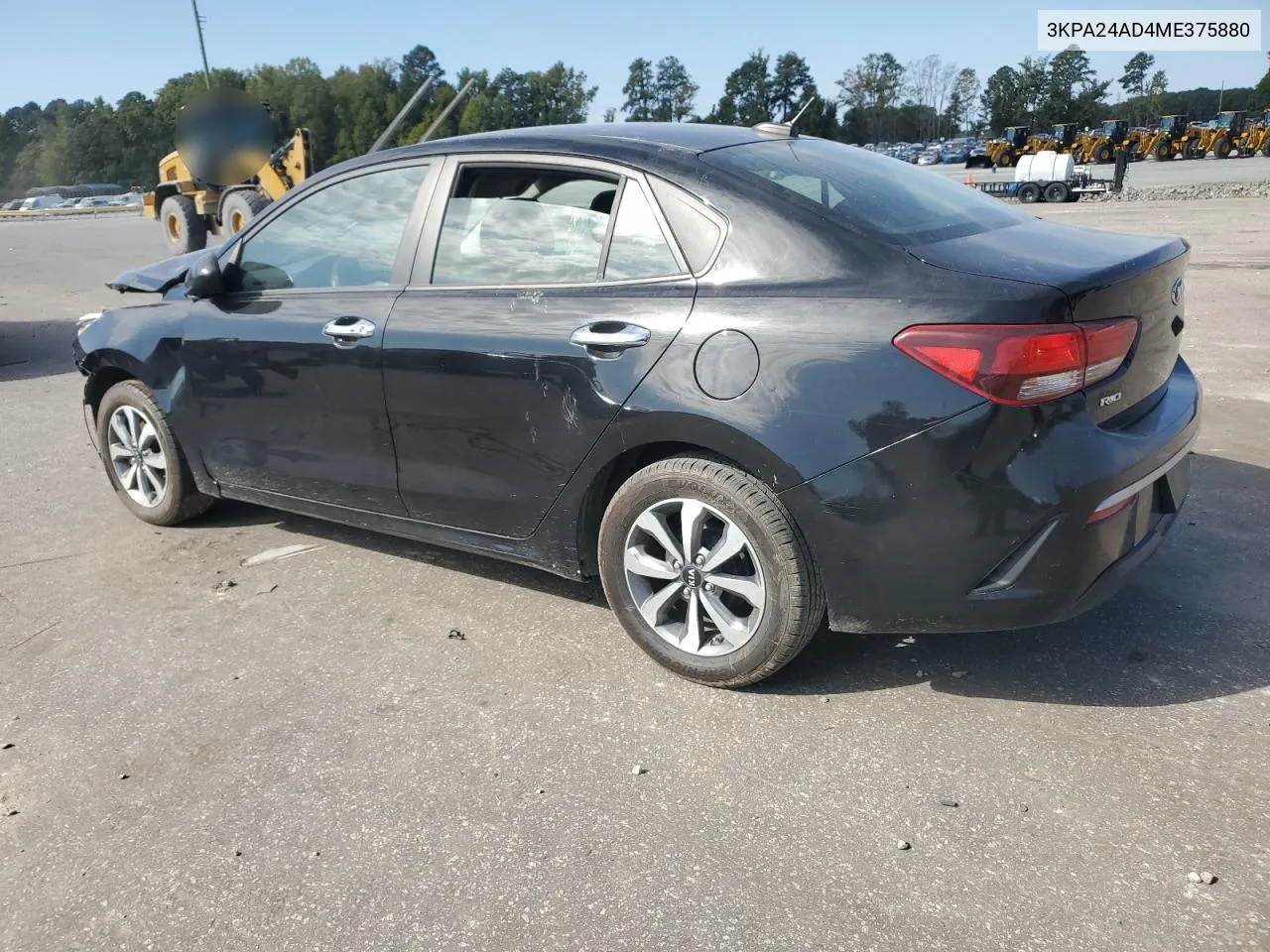 2021 Kia Rio Lx VIN: 3KPA24AD4ME375880 Lot: 74978974