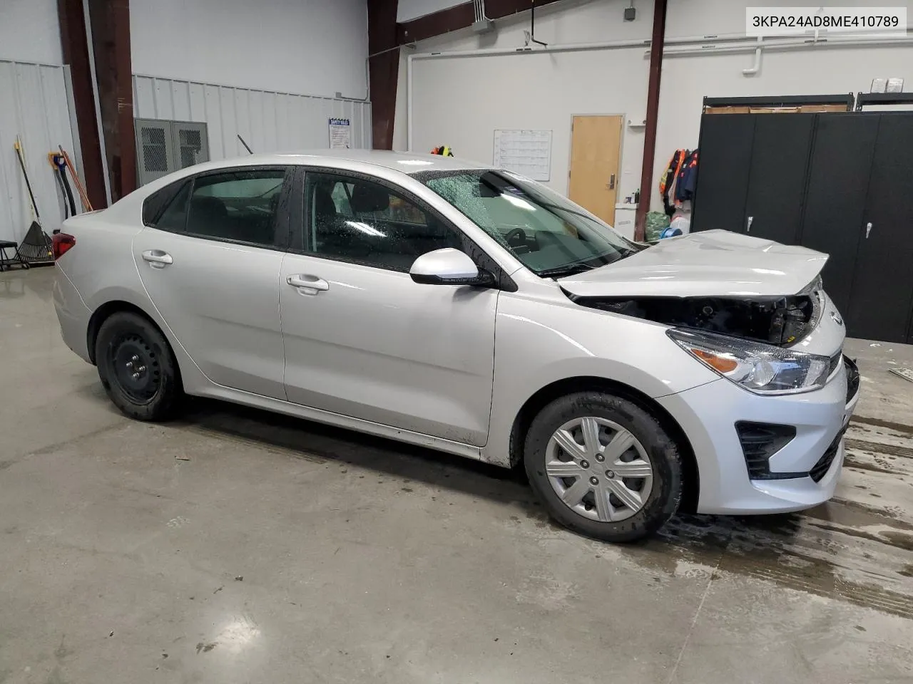 2021 Kia Rio Lx VIN: 3KPA24AD8ME410789 Lot: 75332434