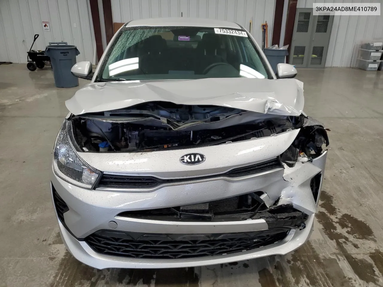 2021 Kia Rio Lx VIN: 3KPA24AD8ME410789 Lot: 75332434